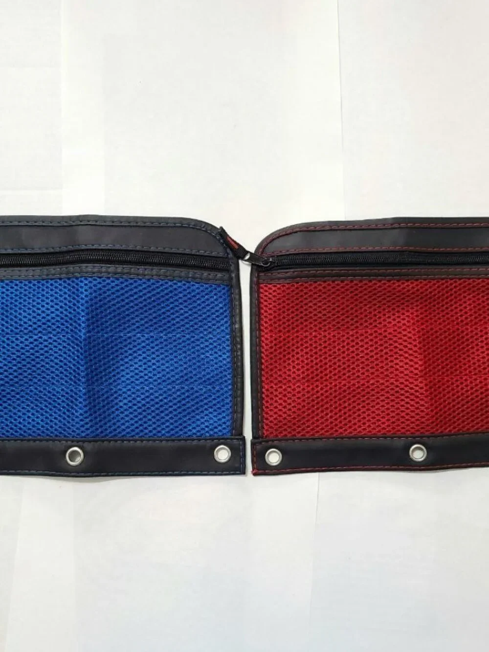 Blue & Red Pencil Bag Set